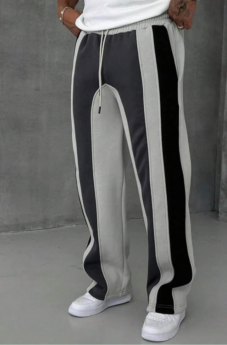 Baggy Sweatpants Y2K stripe Wide Leg Track Zambia